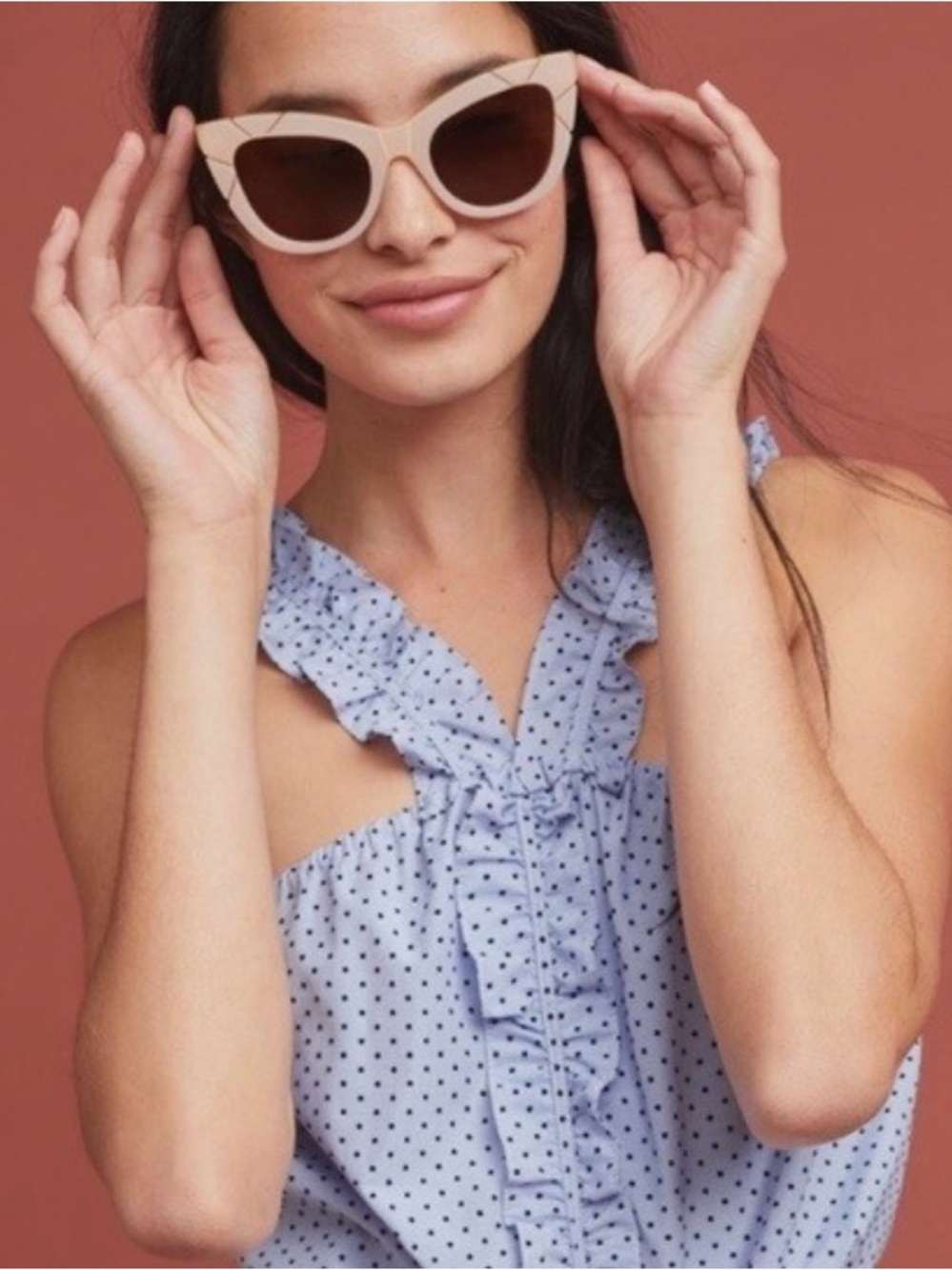Waverly Grey Blue Top